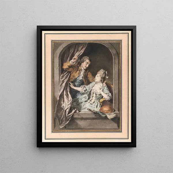 L'ora felice - Sigmund Freudenberger — quadro incorniciato alla parete