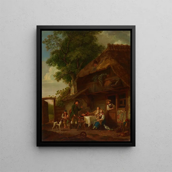Pasto rurale all'aperto - Sigmund Freudenberger — quadro incorniciato alla parete