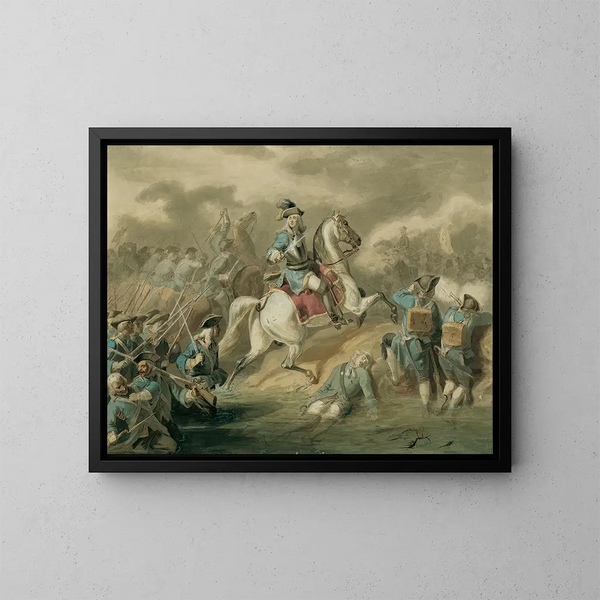 Eroi della battaglia in avanguardia - Sigmund L'Allemand — quadro incorniciato alla parete