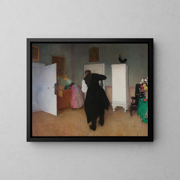 Interno - Sigmund Walter Hampel — quadro incorniciato alla parete