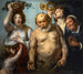 Silène e le quattro stagioni - Jacob Jordaens — vista dell’opera