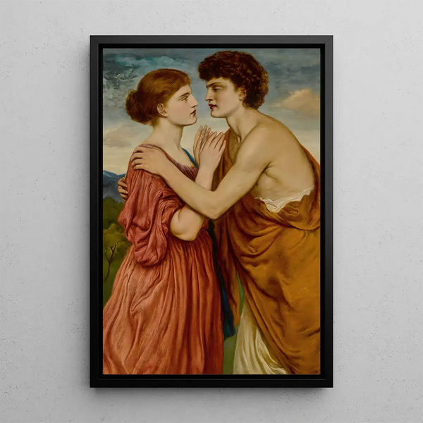 Damon et Aglaé - Simeon Solomon — quadro incorniciato alla parete