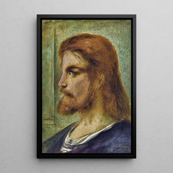 Tête du Christ - Simeon Solomon — quadro incorniciato alla parete