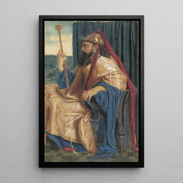 Le roi Salomon - Simeon Solomon — quadro incorniciato alla parete