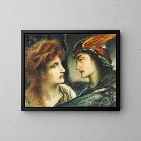 Mercure e Proserpina - Simeon Solomon — quadro incorniciato alla parete