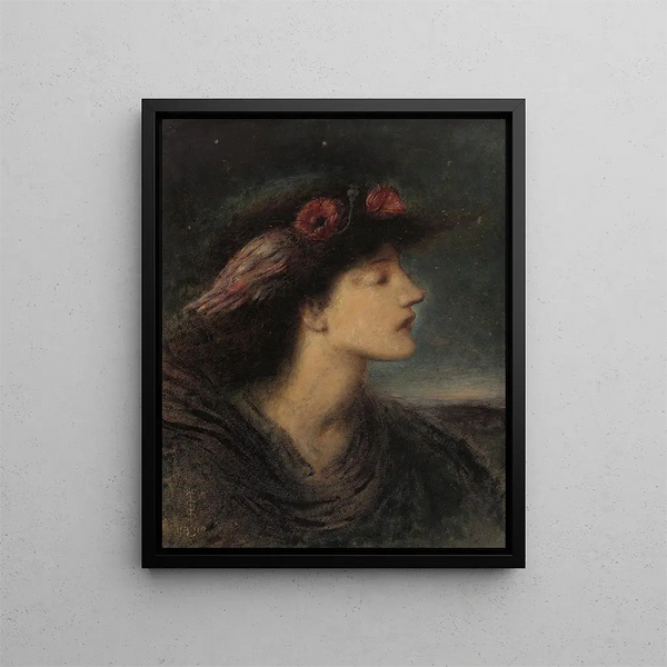 Notte - Simeon Solomon — quadro incorniciato alla parete