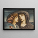 La Nuit regardant son enfant bien-aimé endormi - Simeon Solomon — quadro incorniciato alla parete