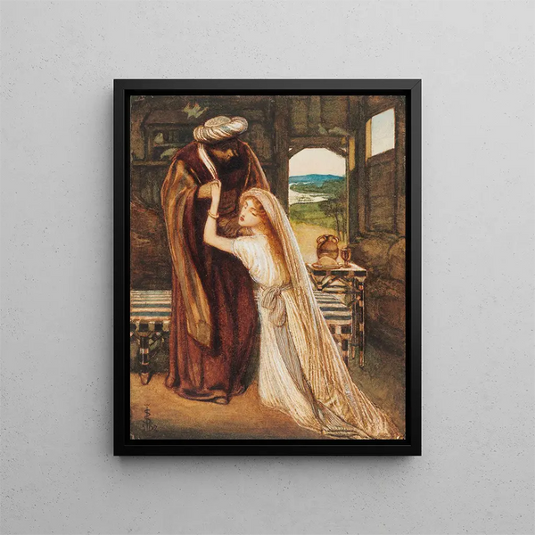 Ruth e Boaz - Simeon Solomon — quadro incorniciato alla parete