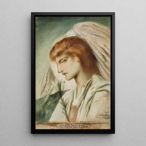 L'Archange Gabriel - Simeon Solomon — quadro incorniciato alla parete