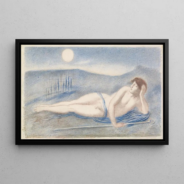 L'Endymion endormi - Simeon Solomon — quadro incorniciato alla parete