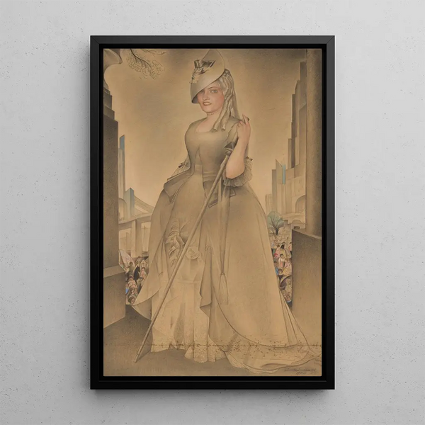 Portrait de Gloria Swanson - Simkha Simkhovitch — quadro incorniciato alla parete