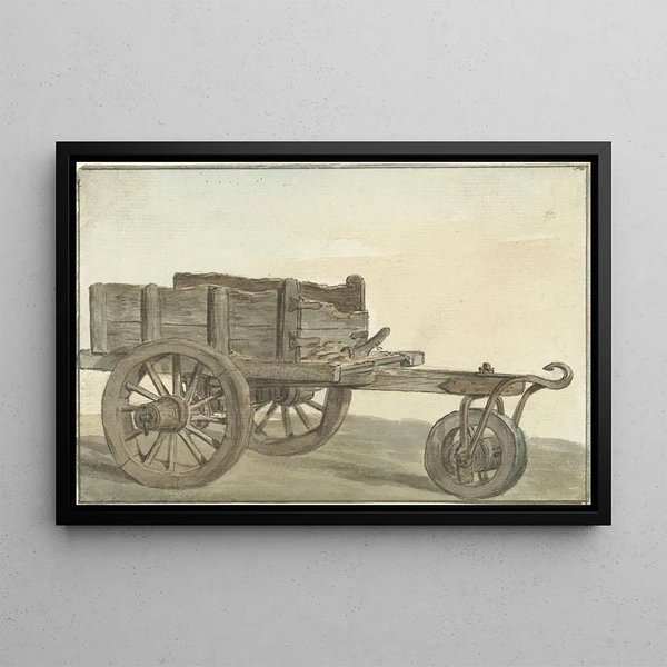 Charrette paysanne - Simon Andreas Krausz — quadro incorniciato alla parete