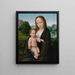 Vergine con Bambino - Simon Bening — quadro incorniciato alla parete