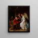 Tobia e l'angelo che guarisce Tobia dalla cecità - Simon Henrixz van Amersfoort — quadro incorniciato alla parete