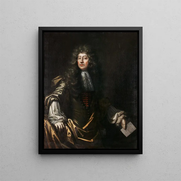 Ritratto di un ambasciatore - Simon Verelst — quadro incorniciato alla parete