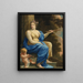Euterpe, la musa della musica e della poesia lirica - Simon Vouet — quadro incorniciato alla parete