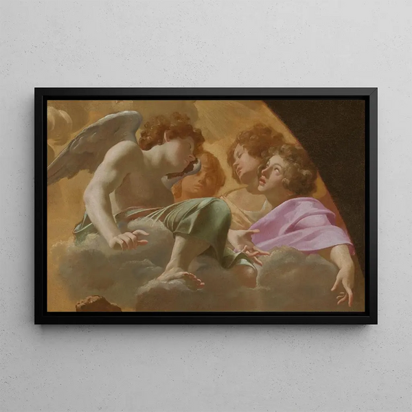 Modello per retablo a San Pietro - Simon Vouet — quadro incorniciato alla parete