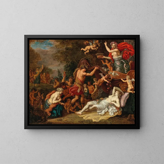 Un'allegoria della bellezza di Venere - Simon de Vos — quadro incorniciato alla parete