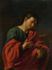 San Giovanni Evangelista — Simone Cantarini — giovane santo con calice dorato
