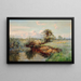 Moutons paissant en été - Sir Alfred East — quadro incorniciato alla parete
