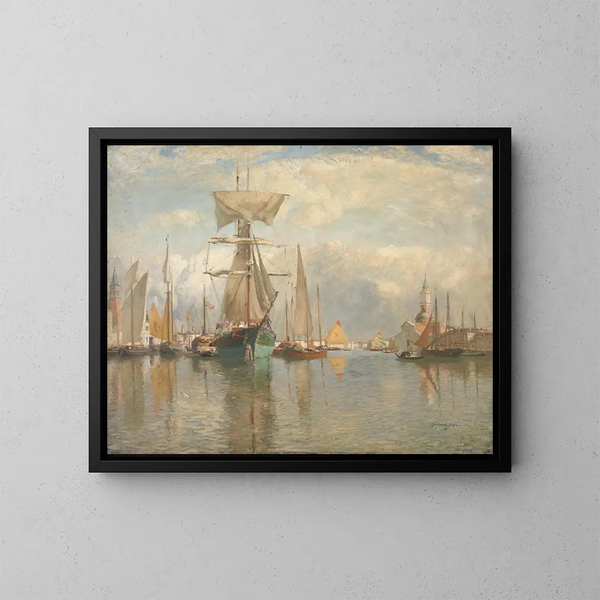 Venezia in barca - Sir David Murray — quadro incorniciato alla parete