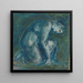 Una figura inginocchiata - Sir Edward Coley Burne-Jones — quadro incorniciato alla parete
