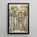 Anges et enfants - Sir Edward Coley Burne-Jones — quadro incorniciato alla parete