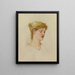 Tête de femme - Sir Edward Coley Burne-Jones — quadro incorniciato alla parete