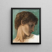Tête d'un jeune homme - Sir Edward Coley Burne-Jones — quadro incorniciato alla parete