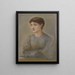 Ritratto di Margaret, la figlia dell'artista - Sir Edward Coley Burne-Jones — quadro incorniciato alla parete