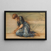 La serie La Rosa Eglantina, studio per La Corte del Giardino IV - Sir Edward Coley Burne-Jones — quadro incorniciato alla parete