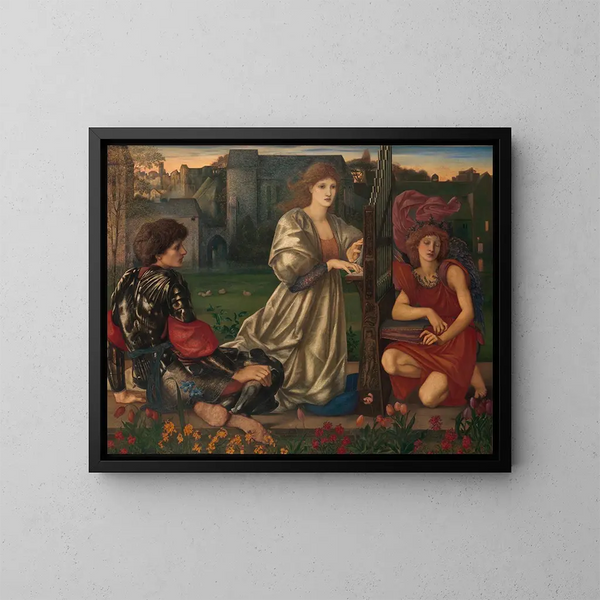 La Chanson d'amour - Sir Edward Coley Burne-Jones — quadro incorniciato alla parete