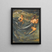 La famiglia delle sirene - Sir Edward Coley Burne-Jones — quadro incorniciato alla parete