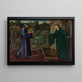 Il pellegrino alla porta dell'ozio - Sir Edward Coley Burne-Jones — quadro incorniciato alla parete
