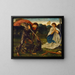 La lotta di San Giorgio contro il drago VI - Sir Edward Coley Burne-Jones — quadro incorniciato alla parete