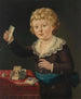Ritratto di un giovane ragazzo che gioca con un castello di carte - Sir George Chalmers — vista dell’opera