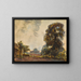 Paesaggio con alberi - Sir George Clausen — quadro incorniciato alla parete