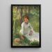 Midi dans le campo di fieno - Sir George Clausen — quadro incorniciato alla parete