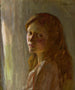 Ritratto di una ragazza - Sir George Clausen — vista dell’opera