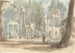 Le Ruines de Leptis Magna telles qu'elles apparaissaient dans le parc royal de Virginia Water - Sir George Hayter — vista dell’opera