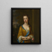 Ritratto della duchessa di Newcastle - Sir Godfrey Kneller — quadro incorniciato alla parete