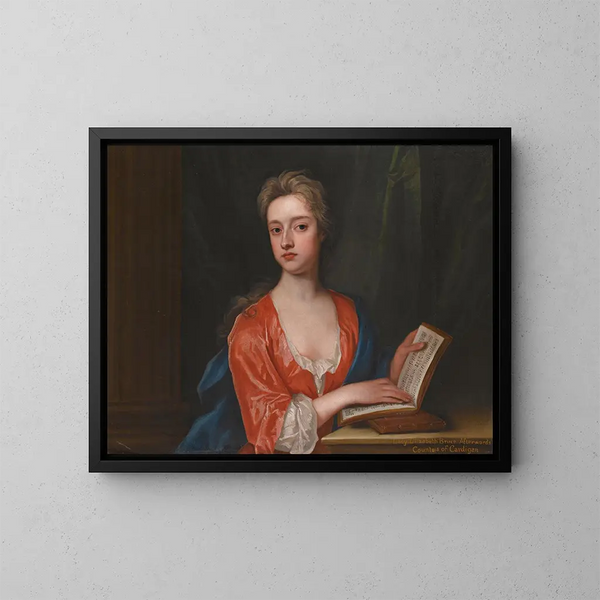 Ritratto di Lady Elizabeth Bruce - Sir Godfrey Kneller — quadro incorniciato alla parete