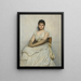 Mademoiselle Katherine Grant La Dame en blanc - Sir Hubert von Herkomer — quadro incorniciato alla parete