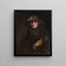 Una donna in marrone - Sir John Lavery — quadro incorniciato alla parete