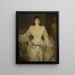Una donna in bianco Un ritratto di Lady Lyle - Sir John Lavery — quadro incorniciato alla parete