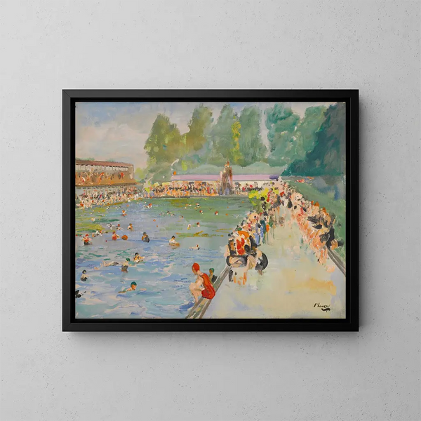 Bains de Chiswick - Sir John Lavery — quadro incorniciato alla parete