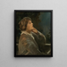 Ritratto di Dora Sigerson, Mme Shorter, circa 1870-1918, poetessa - Sir John Lavery — quadro incorniciato alla parete