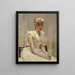 Ritratto di una giovane donna - Sir John Lavery — quadro incorniciato alla parete
