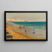 La spiaggia di Tanger - Sir John Lavery — quadro incorniciato alla parete