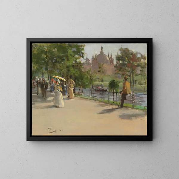 L'Esposizione internazionale di Glasgow - Sir John Lavery — quadro incorniciato alla parete